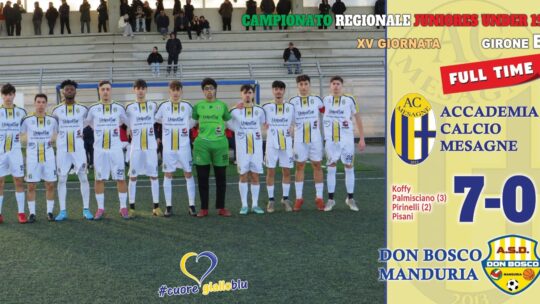 ACM 7 – Don Bosco Manduria 0 – quindicesima giornata